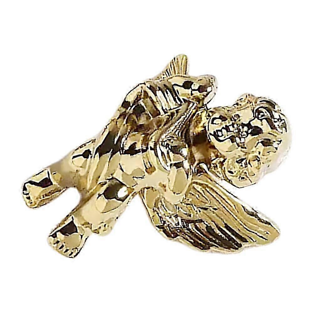 Yellow Copper Angel Knobs Handle for Mini House Decor Left Side Design
