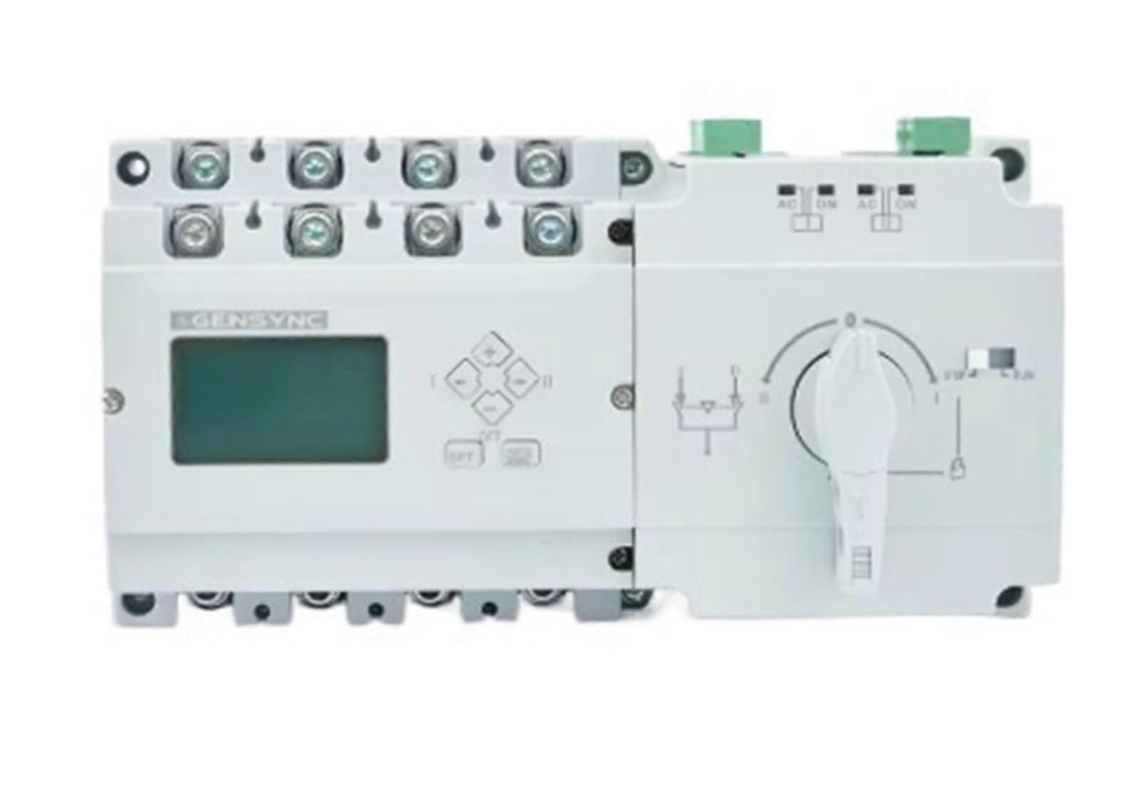 Automatic Transfer Switch 63A125A Dual Power Generator ATS with Control Panel and Key Control