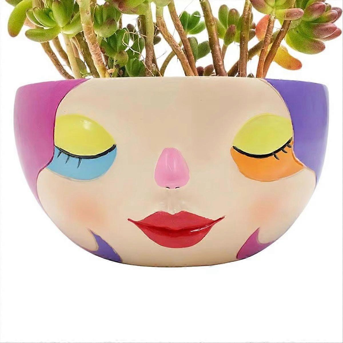 Resin Succulent Planter Pot for Desktop/Decor