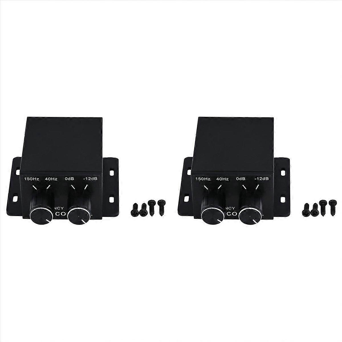 2X Car Audio Regulator Amplifiers Bass Subwoofer Stereo Equalizer Controller 4