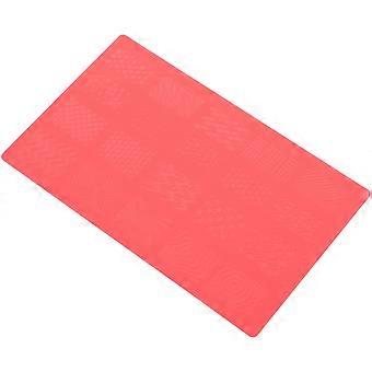 Rotes Maniküre-Werkzeug, schwebende, geprägte Nagelkunst-Stempelplatte, 1 Stück