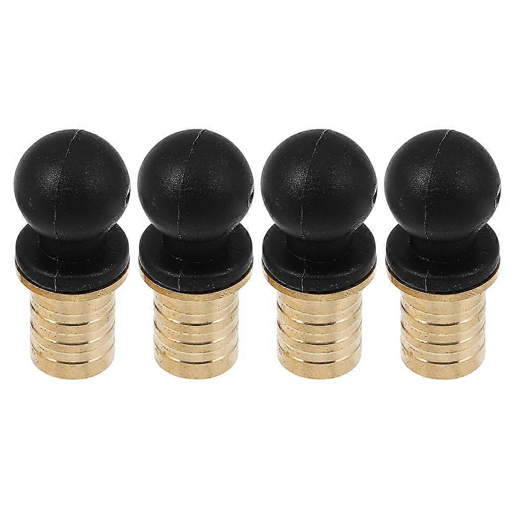 Beverage 4Pcs Brass Gourd Caps for