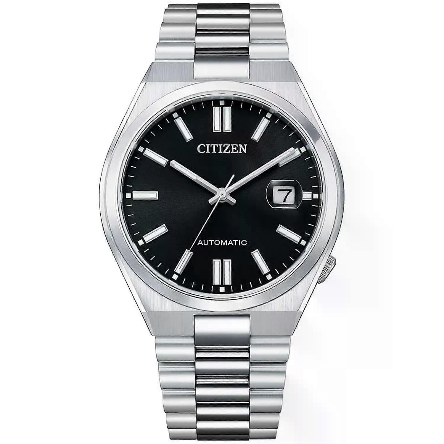 Citizen Nj0150-81e sølvfarvede rustfri stålure til mænd