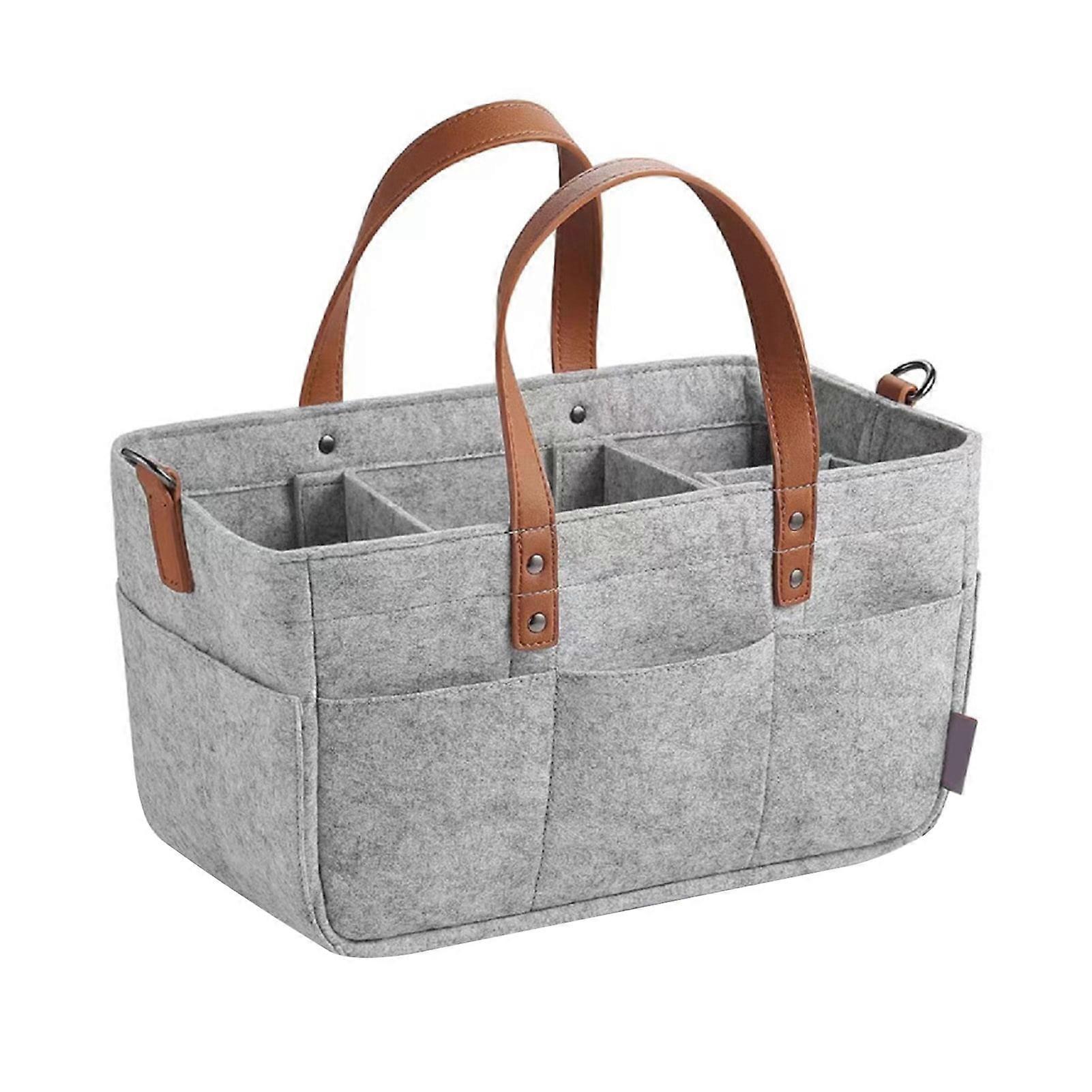 Diaper Bag Organizer Felt Material Adjustable Space Layout Functional Gear Organizer