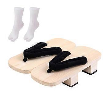 Japanse houten klompen, Japanse schoenen, Geta douchesandalen, traditionele teenslippers, herenmaat 38