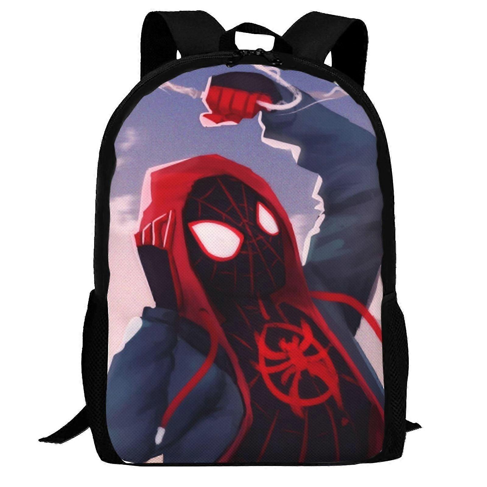 j5186 Spider-Man Miles Morales Backpack,3d Print Laptop Backpack Lightweight Casual Daypack Bookbag Multi-Function Travel Backpack e5186