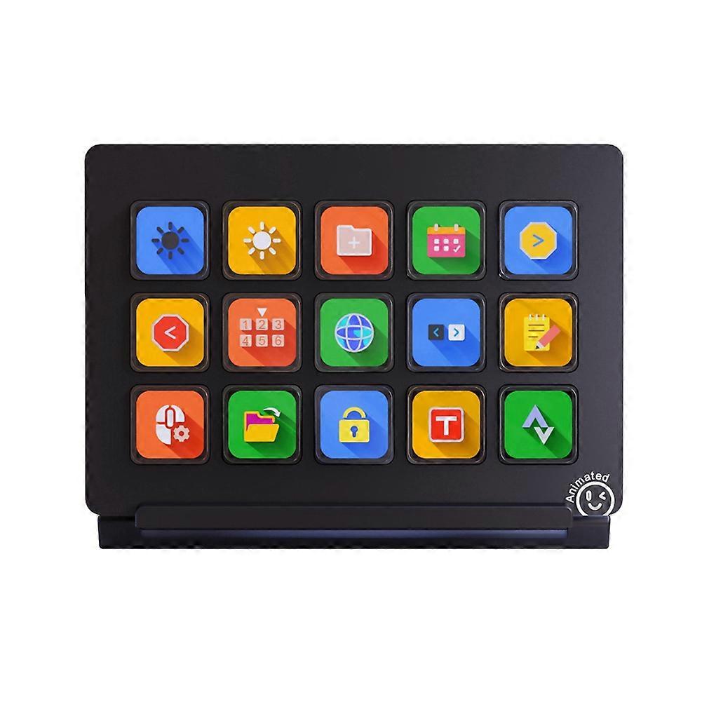 V3 15key Streamdeck with Screen Console Customize Keypad Macro Button Visualization Live Broadcast 