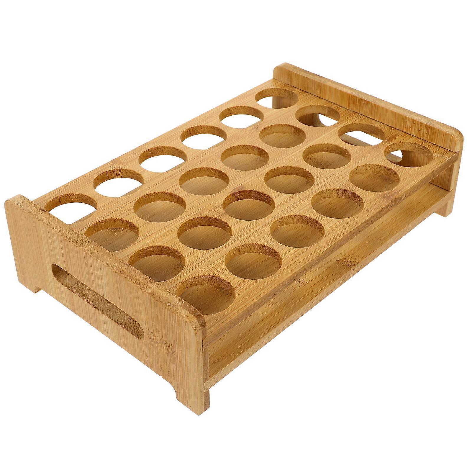Schnapsgläser-Präsentationsständer aus Holz