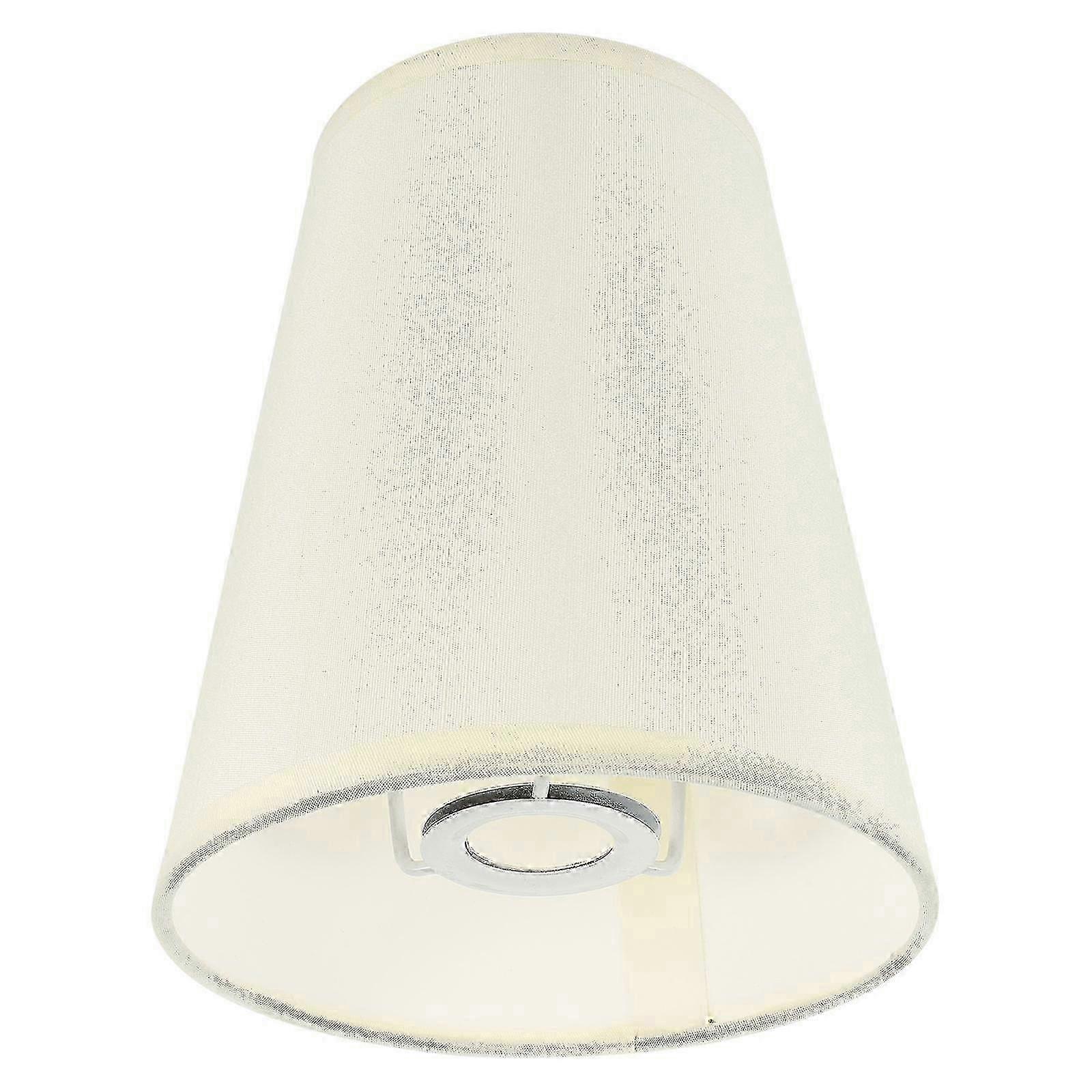 Beige Semi-Circular Lampshade, E14 Socket, Decorative Table Lamp Accessory
