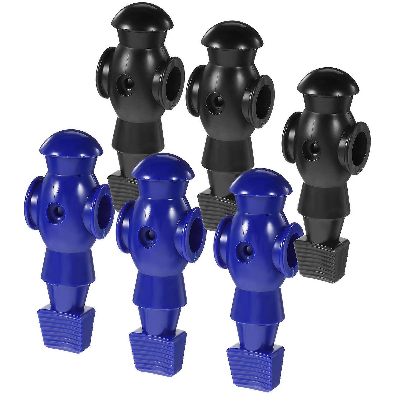 Foosball Machine Figures Soccer Player Statue for Table Use 6Pcs Pack