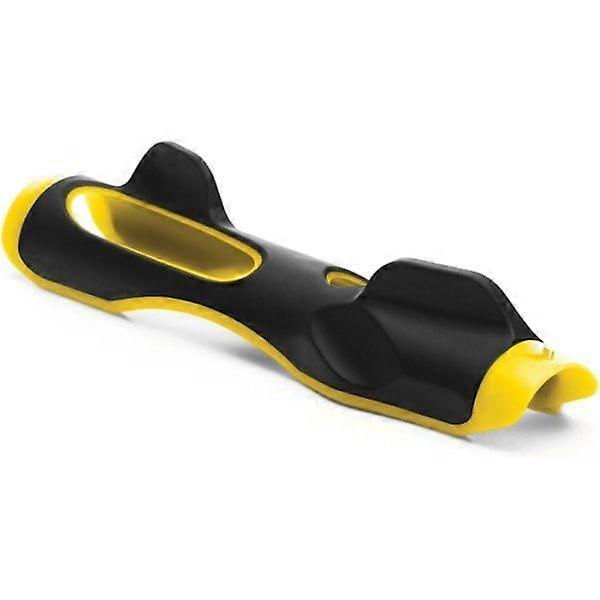 Golf training grip, for improved hand positioning, black/yellow