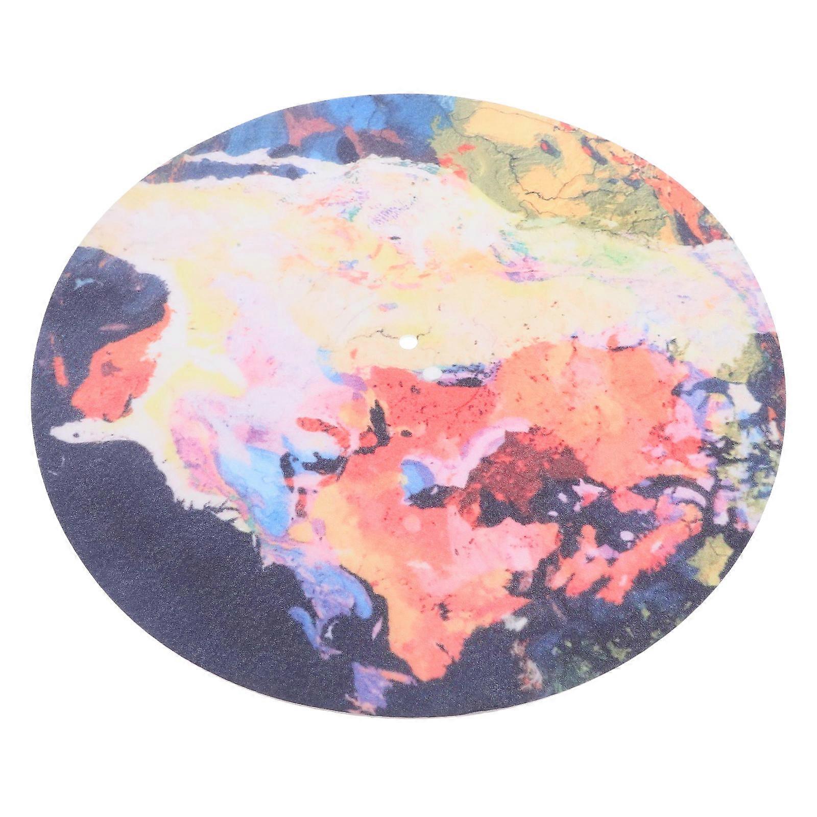 Felt Turntable Mat for Shock Absorption Record Player Multi Color