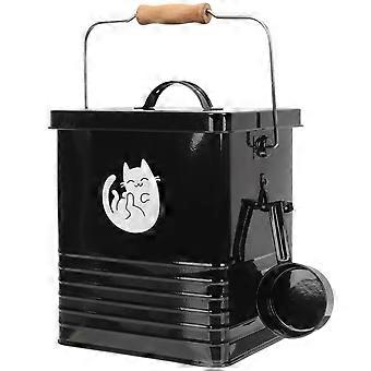 Convenient Cat Snack Bucket for Storage 1Set Dog Snack Bin with Scoop