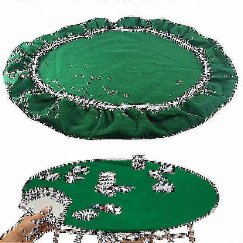 Capa de Mesa Elástica para Jogos de Poker e Bridge, Serve para 36-48 Polegadas, Inclui Acessórios Chave