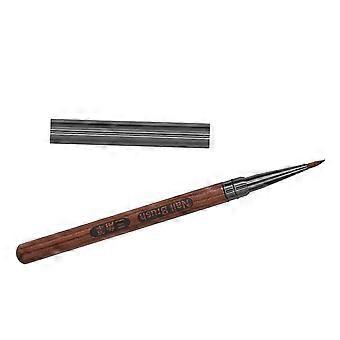 Solidny długopis do paznokci z drzewa sandałowego z nasadką Trójkątny długopis do paznokci dla wygodnego uchwytu Nail Art Liner Pen Manicure Pędzel do malowania Długopis do paznokci