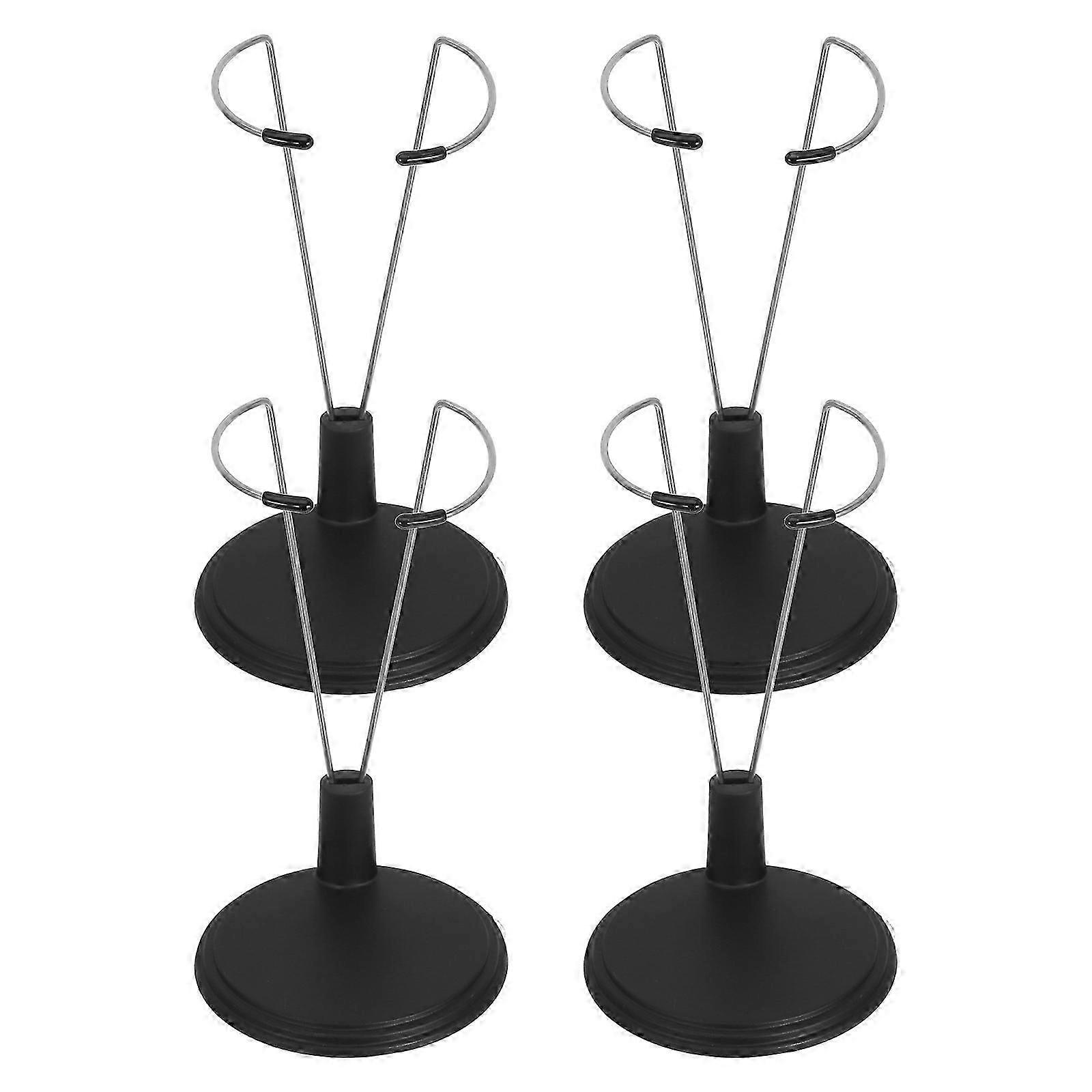 Doll Display Stand for Versatile Use 4Pcs Lightstick Holder Black Frame