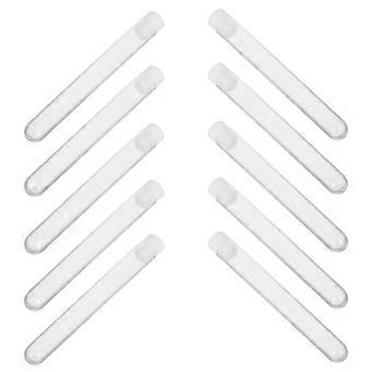 15pcs tubes à essai en plastique transparent avec capuchons Brosse à cils jetable Étui de rangement Conteneurs Portable Transparent Maquillage Maquillage Tubes sans pinceau pour Pa