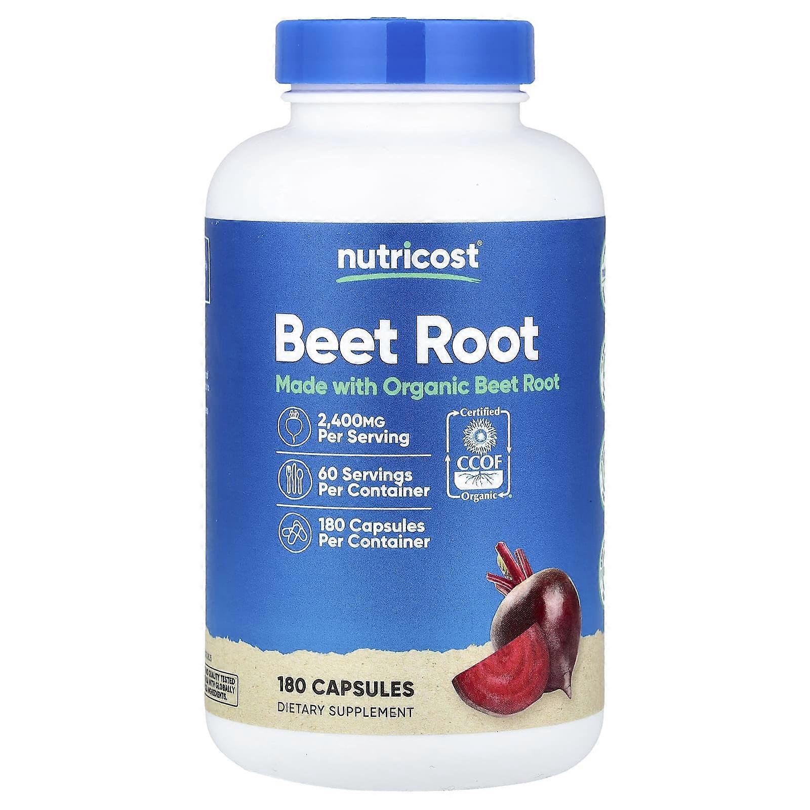 Nutricost, Beet Root, 180 Capsules (800 mg per Capsule), 2-Pack