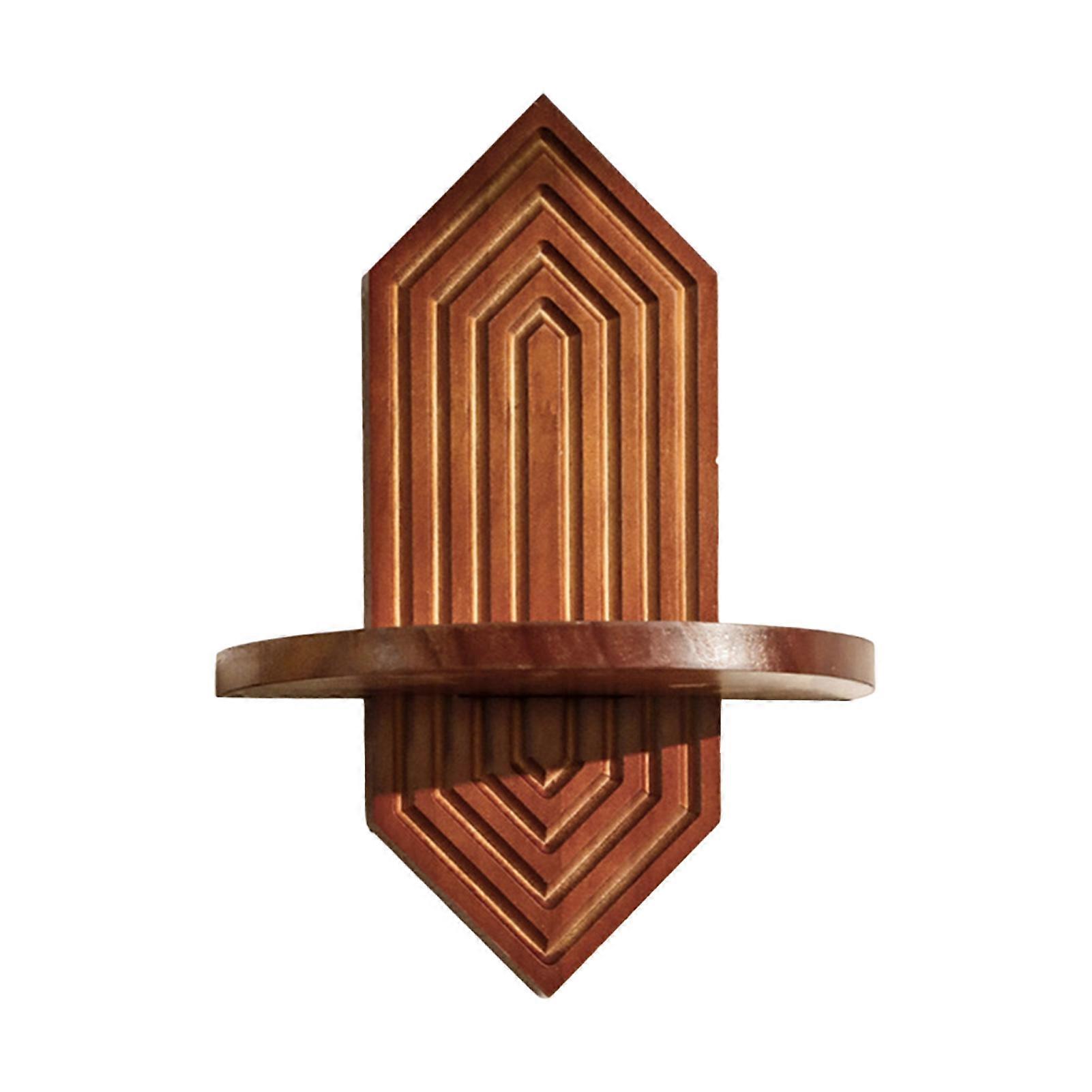 Rustic Solid Wood Wall Shelf for Storage and Decorative Organization