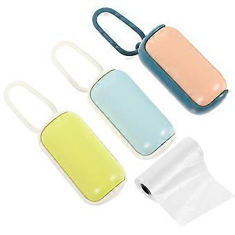 Dog Poop Bags Dispenser for Outdoor Use 3Pcs Portable Pet Waste Holder
