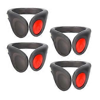 LED Shoe Clip Light for Safety Night Running 4Pcs Red Light Clips