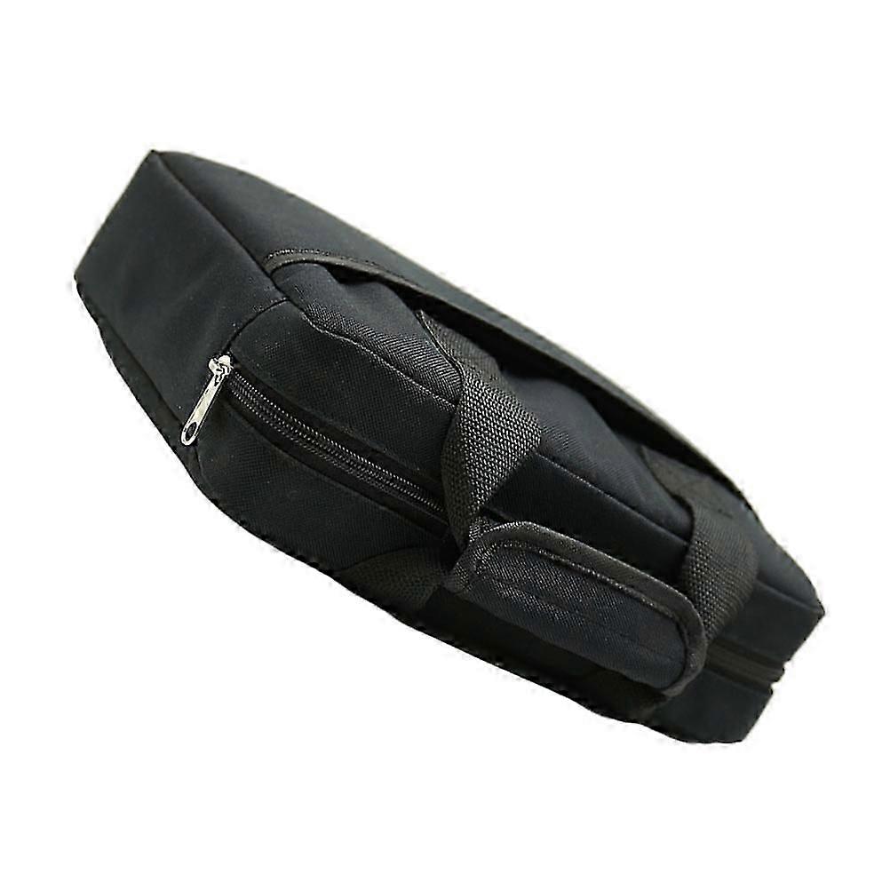 2Pcs Hard Shell Waterproof Storage Case, Oxford Cloth Rectangular Organizer for Guitar Effectors, Earphones, Cables, Black