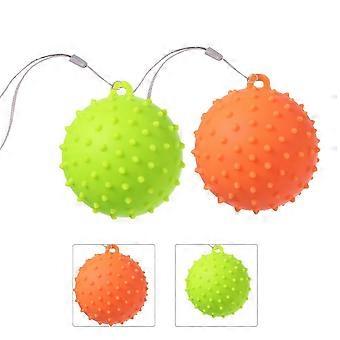 2Pcs Silicone Grip Bolas Mão Músculo Relaxamento Bolas Desenvolvedor Punho Redondo