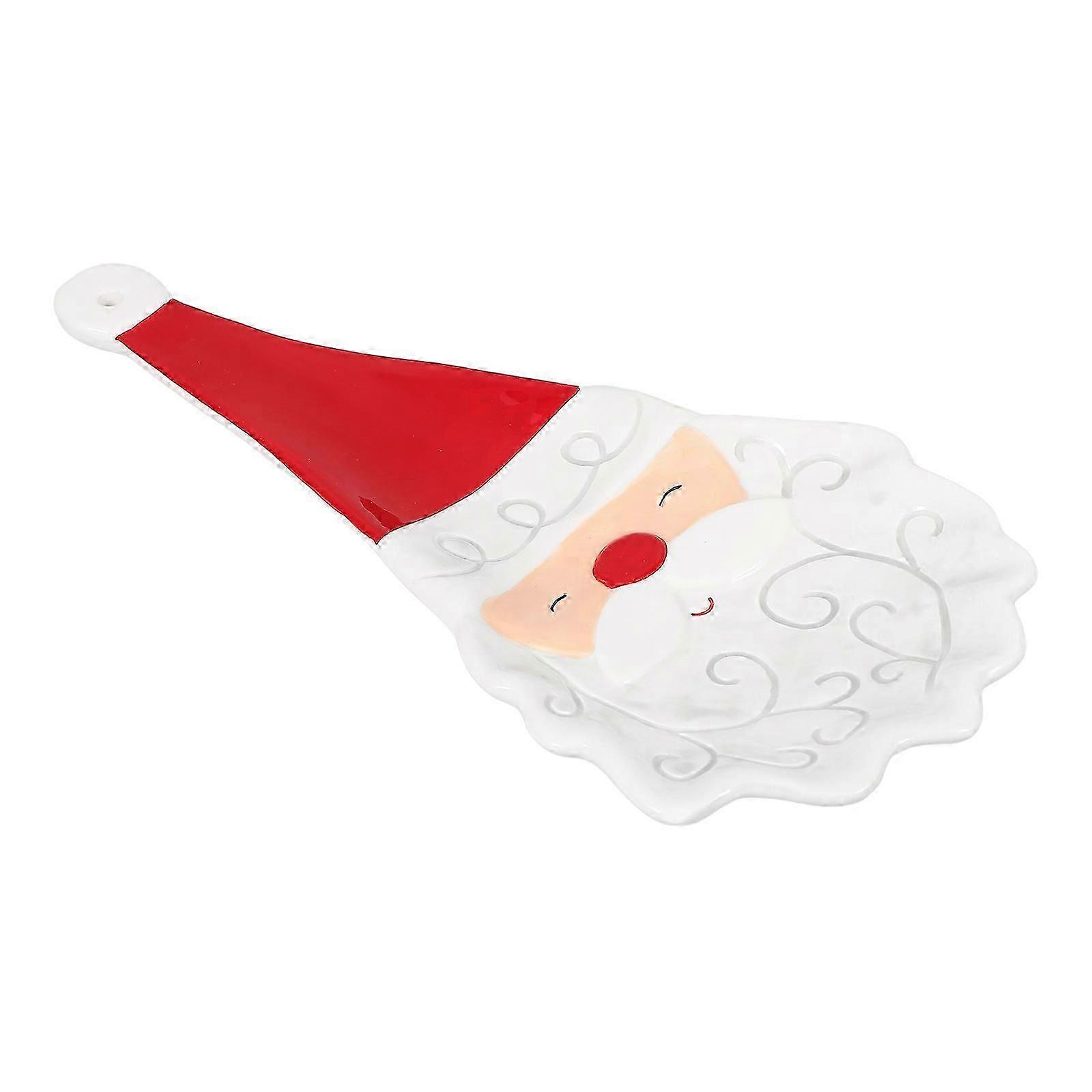 Christmas Spoon Holder Ceramic Practical Scoop Rest