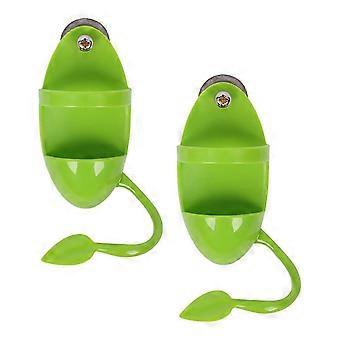 2 stuks sepia-houder voor vogels en papegaaien met voerrekjes, sepia-bot met houder, voor benodigdheden voor huisdieren zoals vogels, fruit, groenten en gierst.