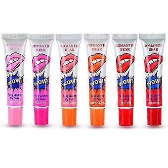 6 Farben Color Peel Off Tint Langlebiger wasserfester Lipgloss