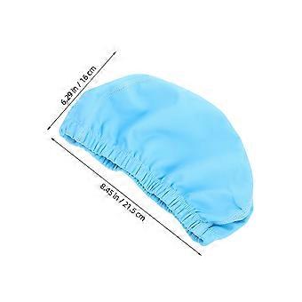 3pcs PU wasserdichte Badekappe für Erwachsene: Elastischer großer Badehut für Pool Short & Long Hair Schutz - Sommer Badekappen