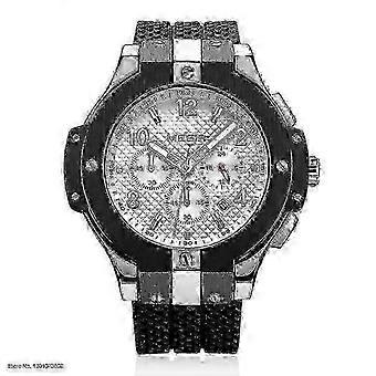 Zegarek kwarcowy Army Sports Chronograph dla mężczyzn, czarny silikon, styl wojskowy