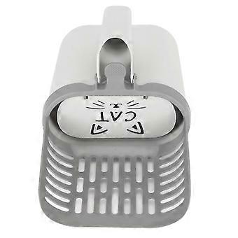 Cat Litter Scooper Multipurpose High Capacity One Piece Cat Litter Sifter Scoop System with Waste Container for Indoor