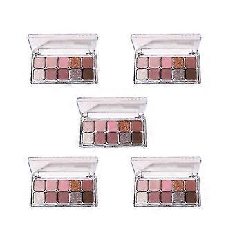 10 Colors Lila Ögonskuggspalett med Skimrande Glitter