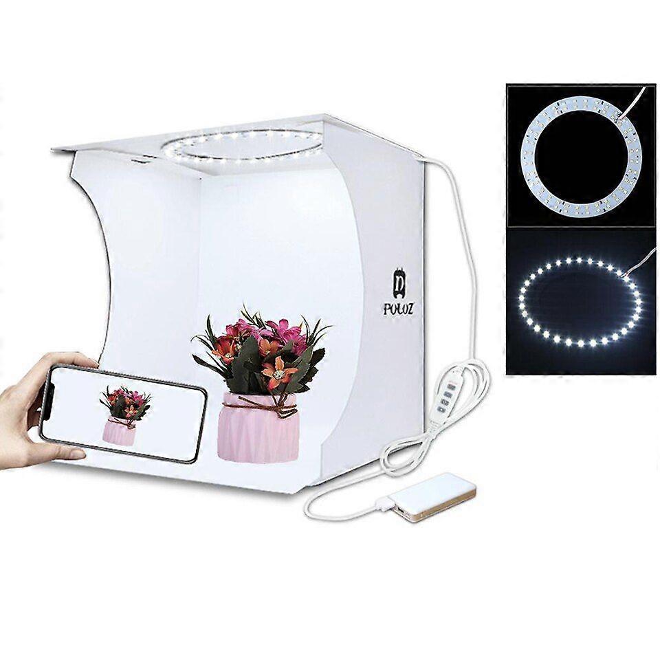 Photo lighting box, small size, adjustable, with 3 modes, folding, for backlight