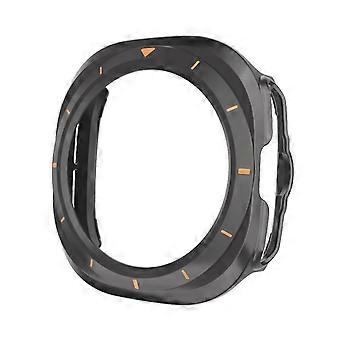 Titanium Ash Orange PC Protective Cover with Precise Fit for Samsung Galaxy Watch 7 Ultra 47mm