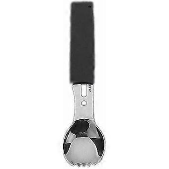 Camping Cookware,Multifunctional Travel Kit Bottle Opener Kit Spork Whistle Utensil Fork Outdoor Spoon Fork Outdoor Tool 26-27
