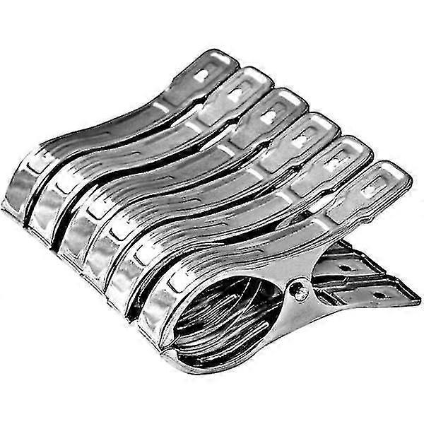 Stainless clothespins, 6 pcs Large clothespins