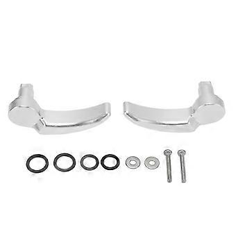 1 Pair Saddlebag Latch Kit Anodized Finish Saddle Bag Lifter for Ultra Limited FLHR FLHT FLHX FLHTK 2014 to 2023 Silver