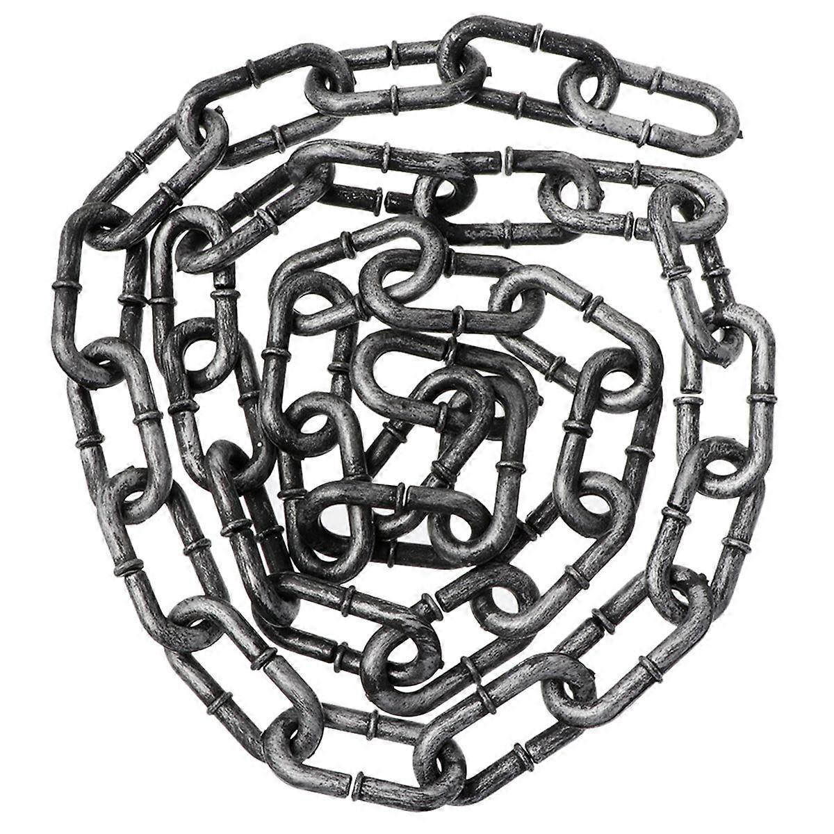 Halloween Prop Plastic Iron Chain for 2Pcs Scene