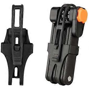 Folding bike lock, 4-digit combination, extra high anti-theft protection, hardened steel, 85 cm long. Super anti-theft protection for all bikes.