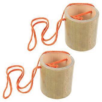 2Pcs Bamboo Stilts for Kids and Adults Balance Training Outdoor Equipment