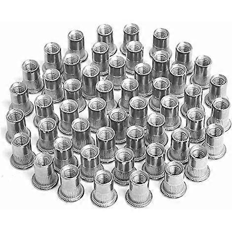 Stainless Steel Rivnut Flat Head Knurled