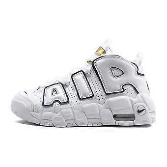 Nike Air More Uptempo Hvid Midnatsblå GS 415082-109