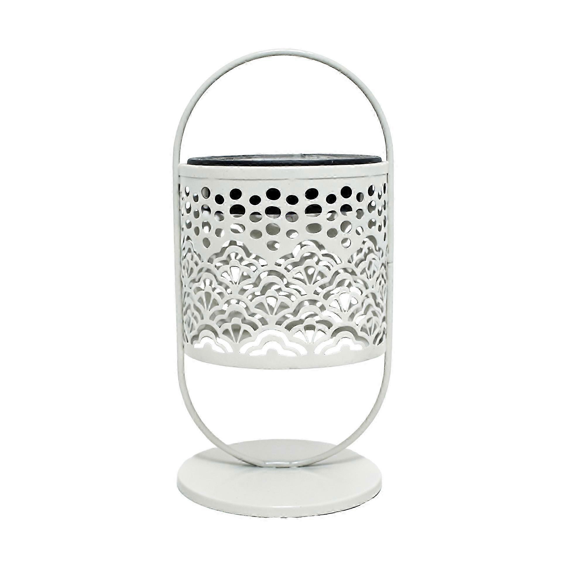 Perforated Iron Solar Garden Lamp