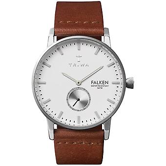 Triwa Falken Unisex Analog Japanese Quartz Watch with Cowhide Leather Strap FAST103CL