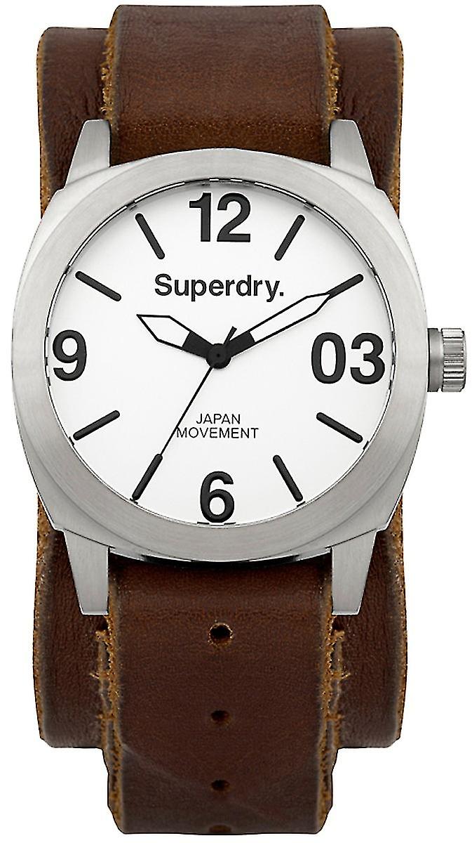 Superdry harness Japanese Quartz Analog Man Watch with SYG101TW Cowskin Bracelet
