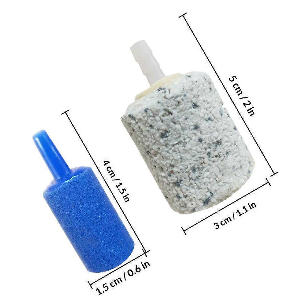 Air Stone for Aquarium Fish Tank Bubble Stone Function 10Pcs Assorted Colors