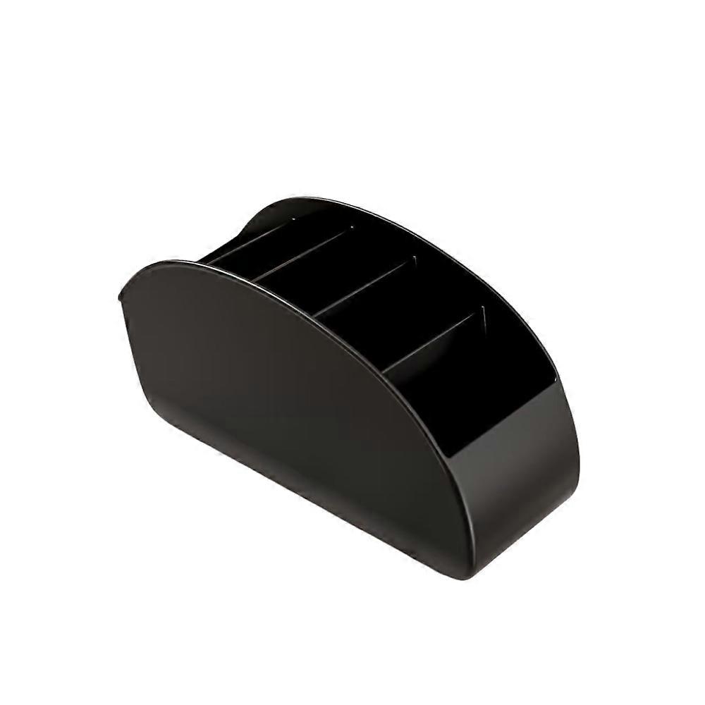 5 Compartments Remote Control Holder Multifunctional Solid Colour Makeup Brush Storage Bucket Space-Saving Simple
