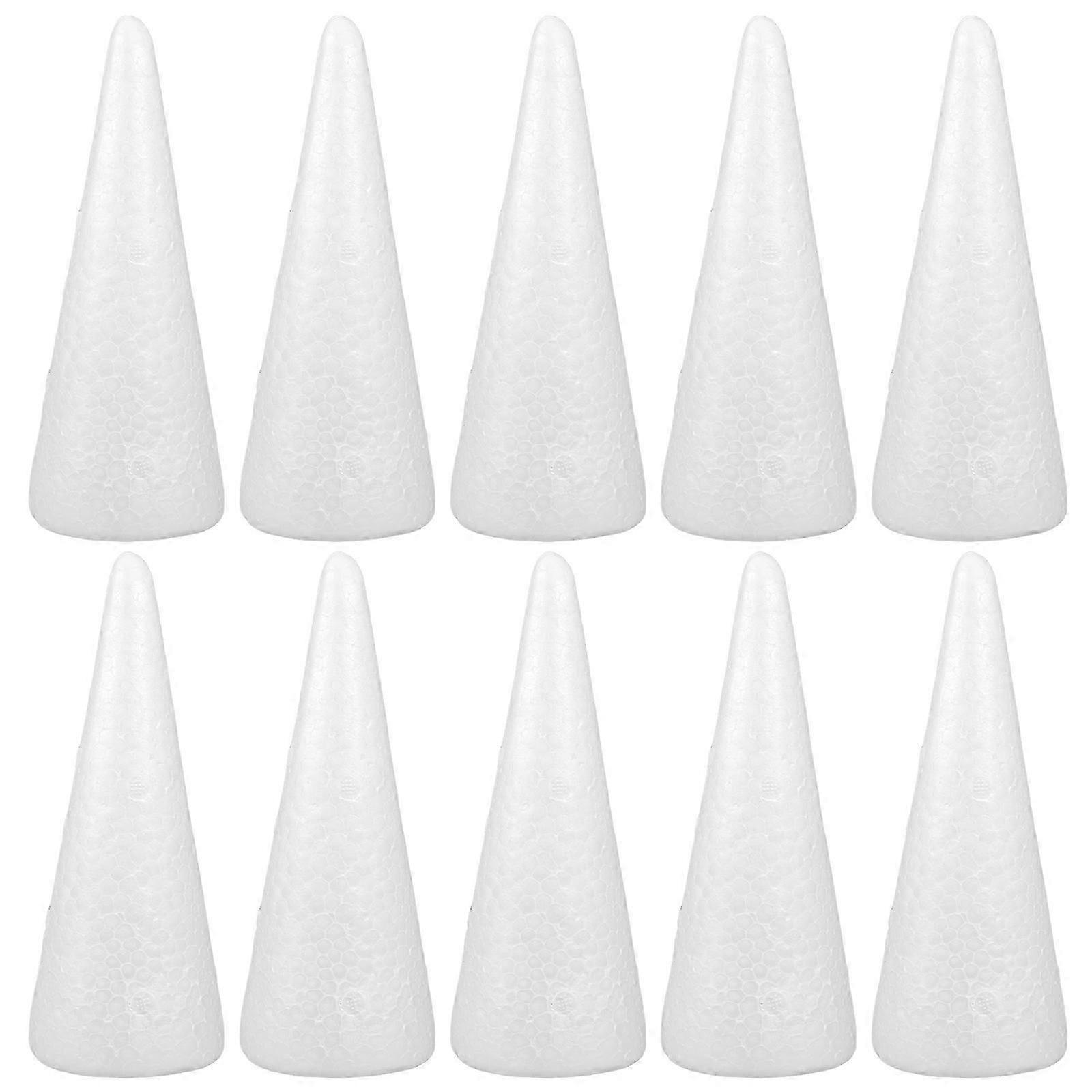 DIY cone Children Craft White Solid Cone for Decoration 30PcsYX